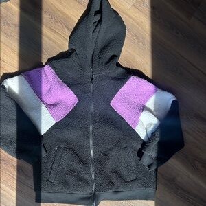 Original Use Black and Purple Teddy Jacket